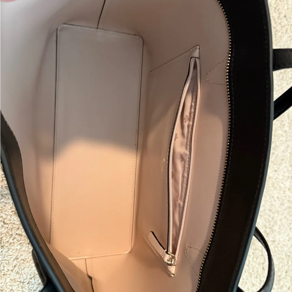 Kate Spade Black Leather Tote Bag - Picture 4 of 5
